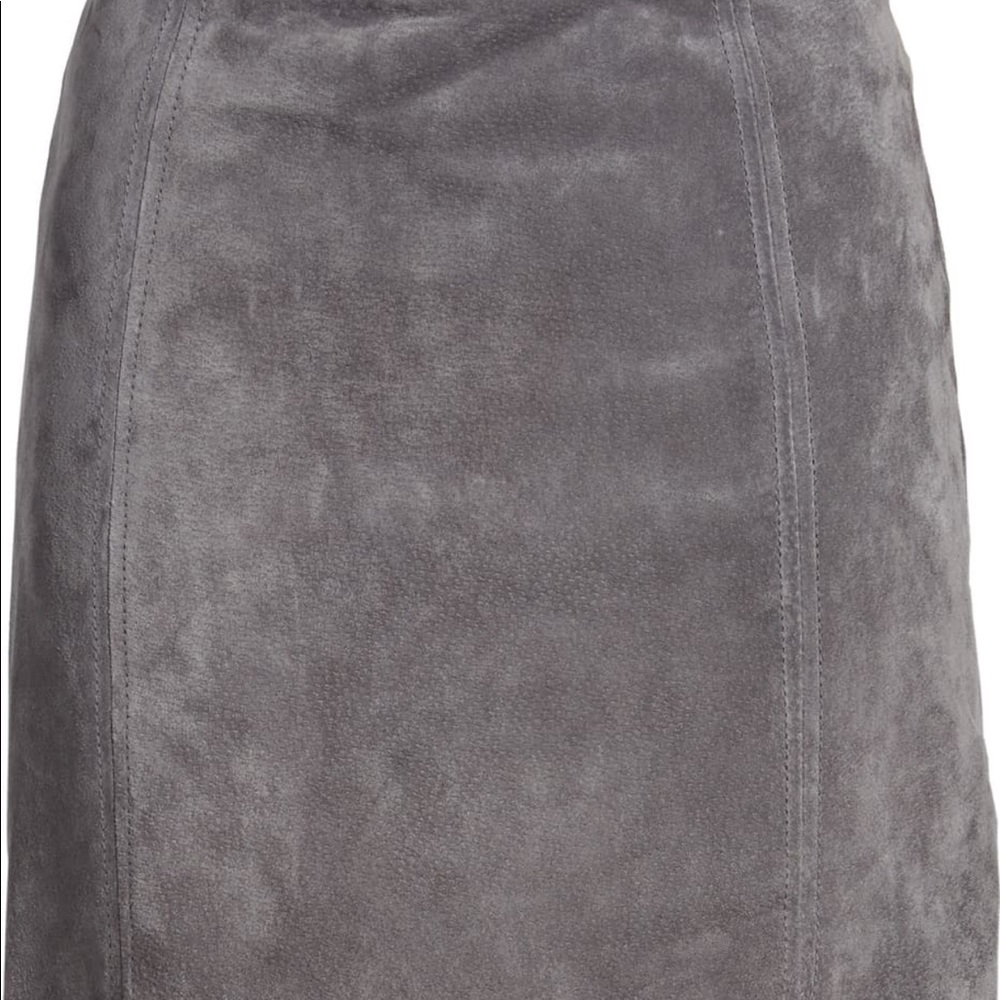 A-line suede mini skirt - Picture 5 of 6